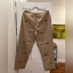 Vintage CJ Laing Tan Corduroy Frog Pants Size 14